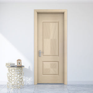 Prettywood Modern Internal Melamine Skin Solid Core Wooden Interior Room Doors With Frames
