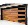 Prettywood Glass Inserted Sectional Aluminum Panel Garage Doors For Homes