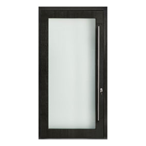 Prettywood Factory Directly Glass Inserted Modern Design Entry Pivot Entrance Doors
