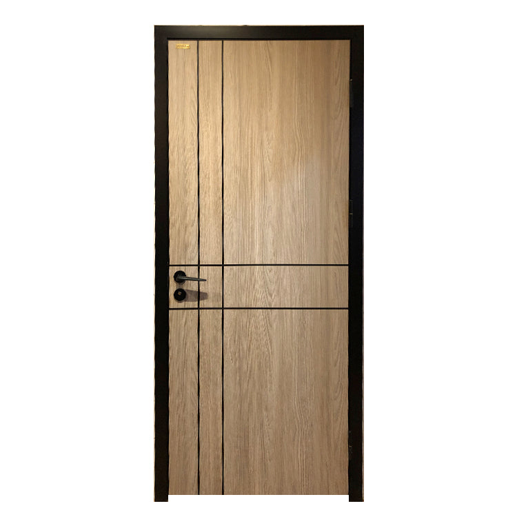 Prettywood Apartment Aluminum Frame Design Melamine Wooden Modern Interior Door