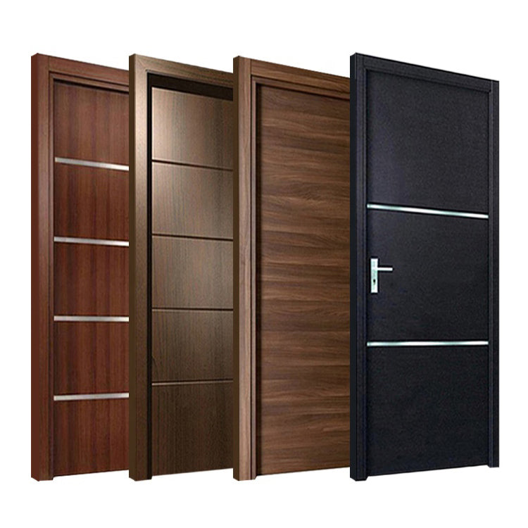 Prettywood New Interior Room Water Proof Door Design Waterproof Wpc PVC Wooden Doors With Accessories