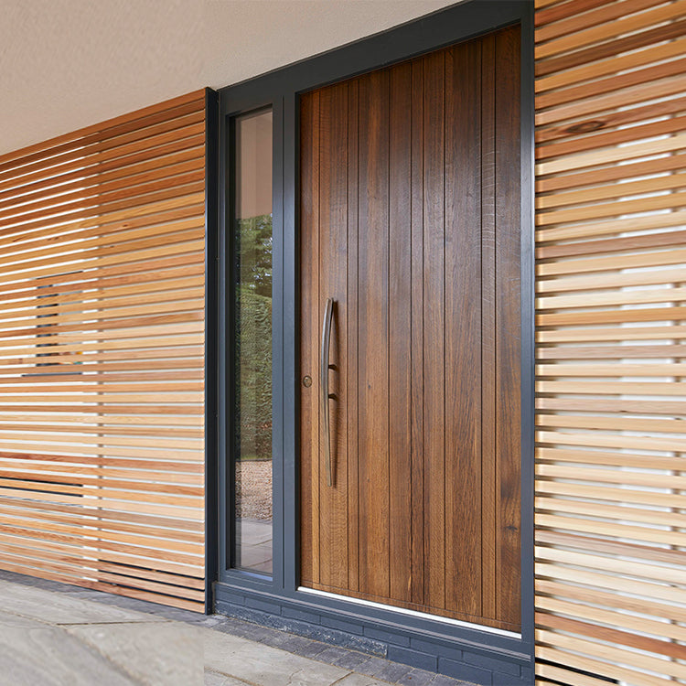 Prettywood Villa Exterior Solid Main Entry Door Modern Designs Front Pivot Door