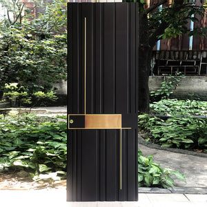 Prettywood American Exterior Modern Solid Core Front Main Door Design Double Door