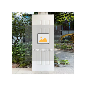 Customizable Modern Apartment Interior Design PVC Surface Wooden Single Panel Door