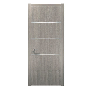 Arabia Hot Sale Internal Toilet HDF MDF PVC Panel Wood Modern Door In Dubai
