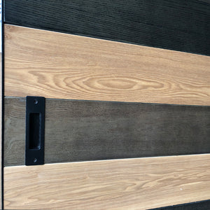 Prettywood Large Size Custom Modern Designs Interior Solid Wooden Sliding Barn Doors