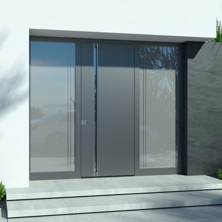 Deutschland Style Exterior House Front Entrance Aluminum Steel Metal Security Door For Sale