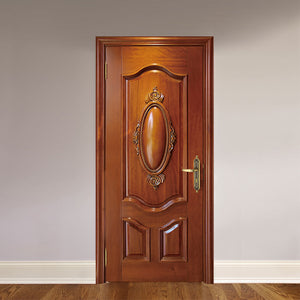 Prettywood Carving Flower Oval Designs Interior Home Main Teak Wood Door Models