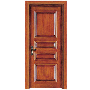 China Commercial Ash Solid Wood Apartment Door Entrance Doors