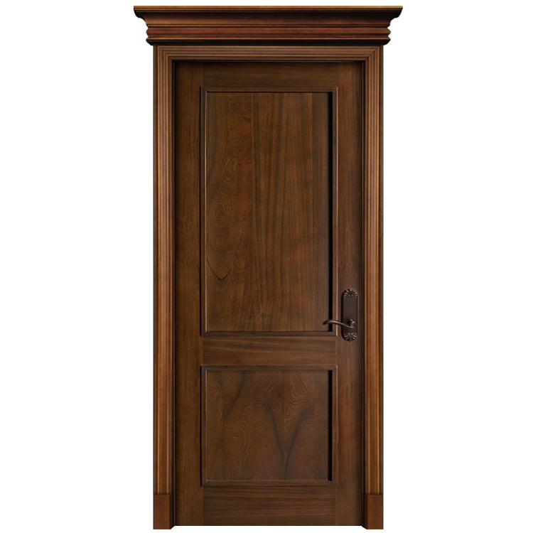 Prettywood Custom Design Prehung American Black Walnut Interior Solid Wooden Door
