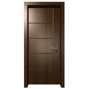 Prettywood Wholesale Price Modern Design Solid Core Wooden House Interior Room Doors