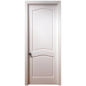 Apartments Interior Surface Finished White Solid Wood Panel Door Designs