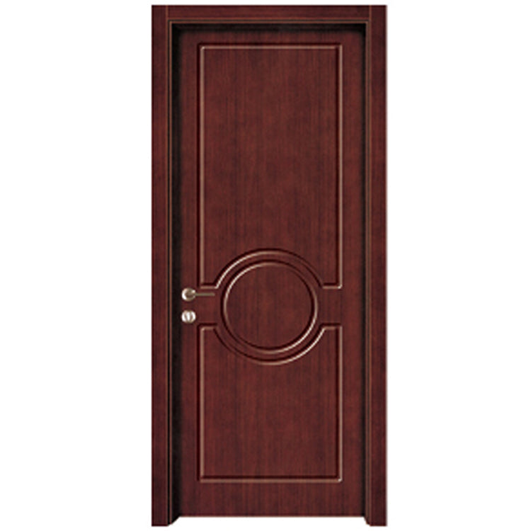 Cheap Price Indian Villa Entrance Mdf Carved Polish Single Wooden Door Design