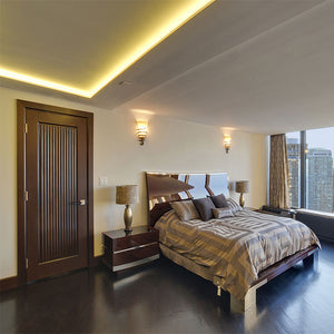 Prettywood Luxury Design Solid Wood Fire Rated Interior Hotel Guest Room Door
