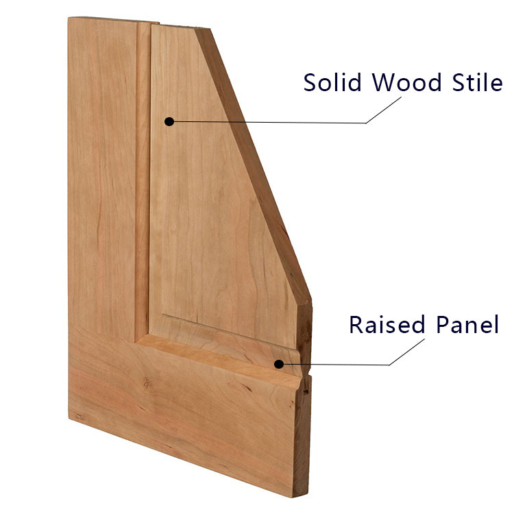 Prettywood Luxury Carving Designs Thai Oak Interior Single Solid Wood Door