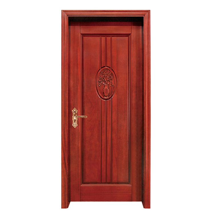 Prettywood Competitive Price Malaysia Style Luxury Interior Solid Wood Door For Sale