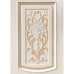 Prettywood Beautiful Hand Carved Flower Modern Home Main Entrance Design Wooden Door