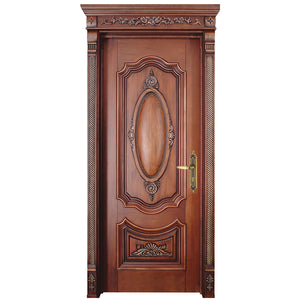 Factory Directly Beautiful Hand Carved Luxury Models In Brazil Wood Enter Door