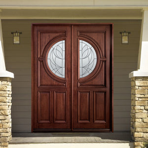 Prettywood Latest Home Exterior Solid Simple Indian Front Main Wooden Double Door Design