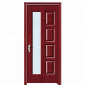 Foshan Manufacturer Turkey Style Glass Wooden Parquet Door
