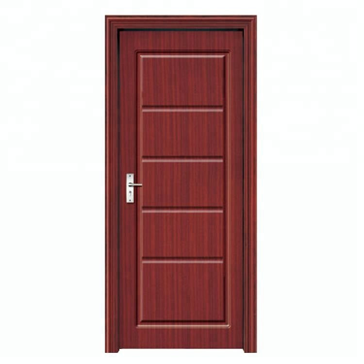 Foshan Factory Apartment Interior MDF HDF PVC Design Wooden Room Door For Sale