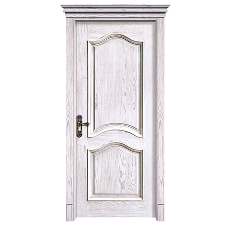Prettywood Rustic Designs Solid Wood American Country Style White Interior Door