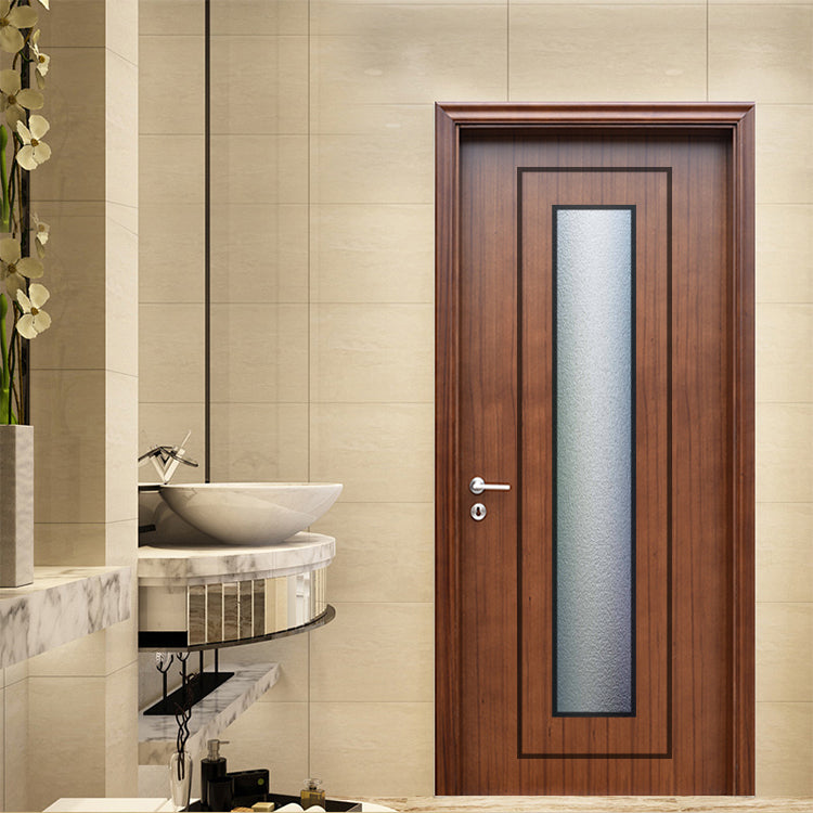 Superior Quality Paint Colors Ready Made Modern Veneer Wood Doors With Glass