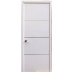 Modern Glossy White 1 hours Fire Rated Interior Home Laminate Wooden HPL Door