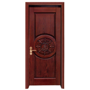 Prettywood Competitive Price Malaysia Style Luxury Interior Solid Wood Door For Sale