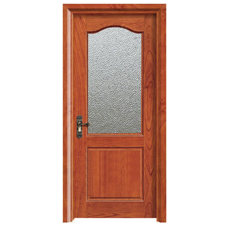 Latest Model Wooden Interior Entrance Swinging Glass Entry Kitchen Door Design