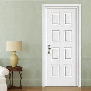 Contemporary Apartment Interior Style Italian Design PVC MDF Simple Wood Door