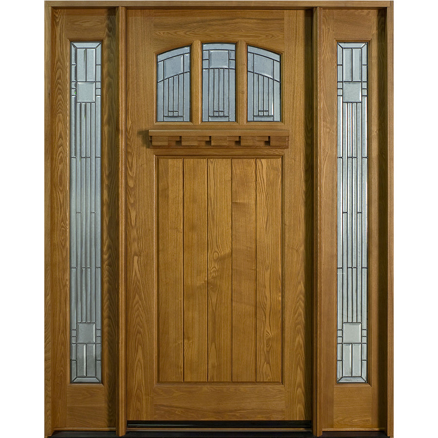 Prettywood American Modern Villa Model  Front Solid Wood  Doors Design Home