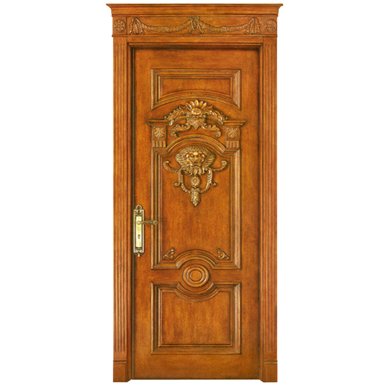 Luxury House Antique Carving Exterior Entry Solid Wooden Double Main Door Designs