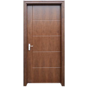 Malaysia Waterproof Flush Panel Interior Walnut Veneer Plywood Wood Doors Designs