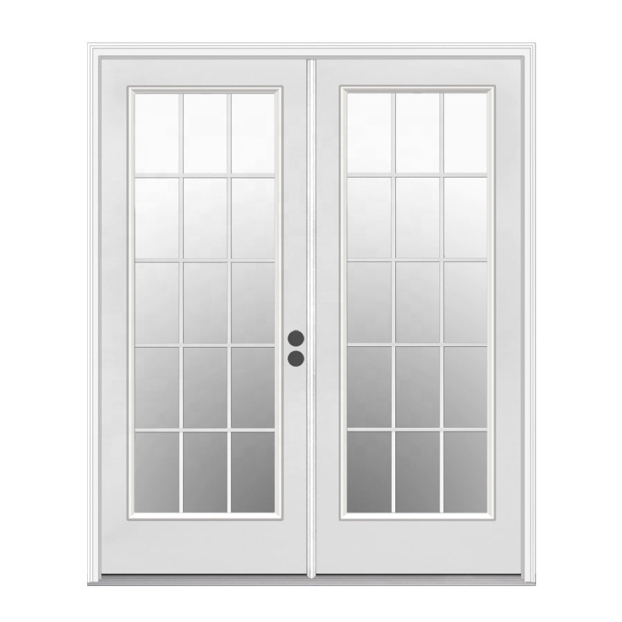 China Manufactory Supplier Exterior Wooden Glass Inserts Lowes French Doors