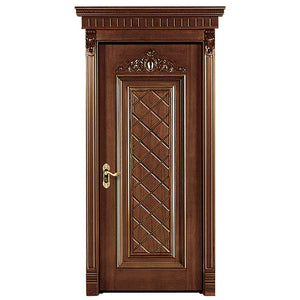 Prettywood European Style Main Room Covering Solid Wooden Door Design Pictures