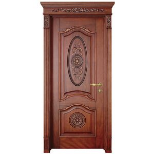 Latest Exterior Main Entrance Classic Design Hand Carved Arabic Style Wooden Door