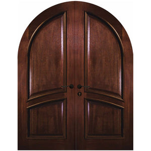Prettywood Turkish Rustic Style Arch Type Models Main Front Solid Wood Door Designs