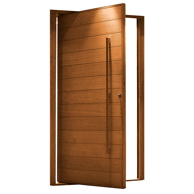 China Supplier Custom Size Veneer Solid Core Wooden Interior Modern Pivot Entry Doors