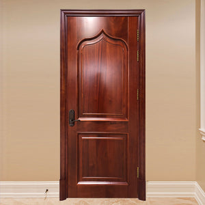Fancy Designs Retro Villas Solid Sapele Wooden Panel Interior Living Room Doors