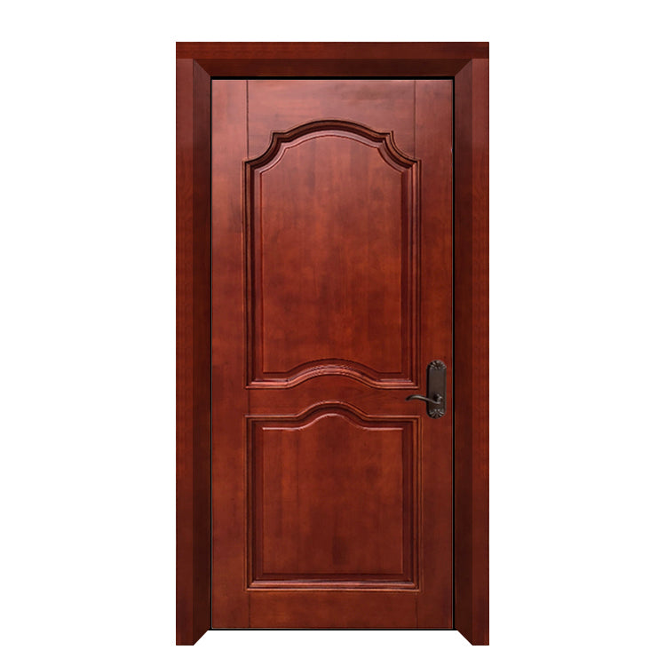 Prettywood Low Price House Room Fancy Design Walnut Interior Solid Wooden Door