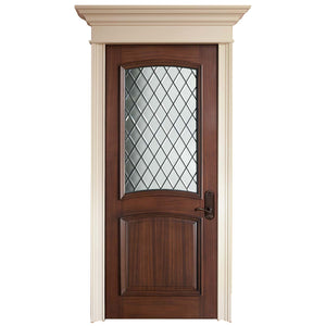 Latest Design Stable Pvc Skin Internal Apartment Fire Rated Half Glass Wooden Door
