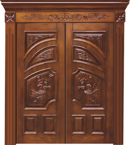 Prettywood High Quality Luxurious Hand Carved Solid Teak Wood Main Door Designs