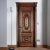 China Supplier Interior House Antique Design Hand Carved Solid Wooden Door