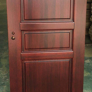 Prettywood House Interior Single Leaf Swing Sapele Solid Wood Hotel Fire Rated Door