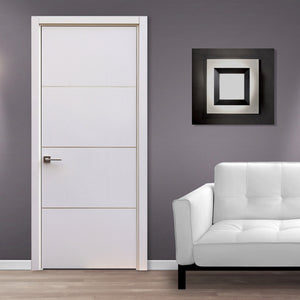 Modern Glossy White 1 hours Fire Rated Interior Home Laminate Wooden HPL Door