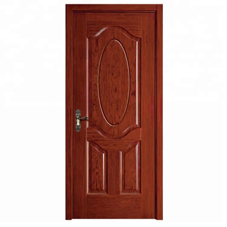 Foshan Prettywood Low Price Manufacturer  PVC Interior Bathroom Wood Door