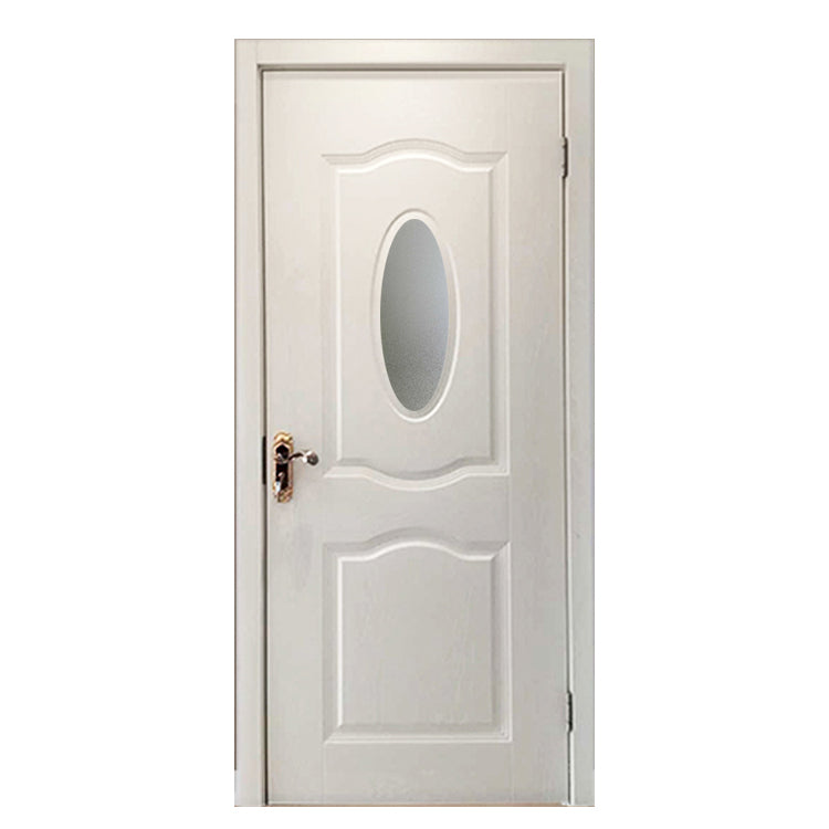 Low Price Complete Set Wood Strip Interior MDF Exterior Waterproof Melamine Door