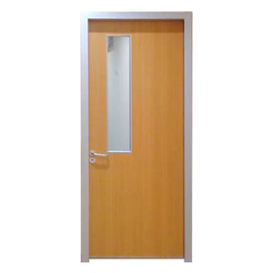 Prettywood China Aluminum Frame Glass Inserted Modern Wooden Patient Room Hospital Door