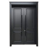 Prettywood Traditional Design Exterior Solid Wooden Double Leaf Front Door